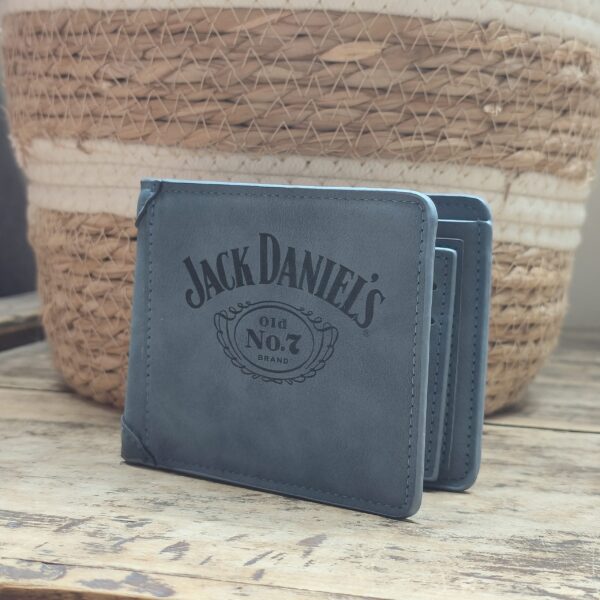 Portefeuille Jack Daniel's en cuir PU gravé laser - DECOMOVE