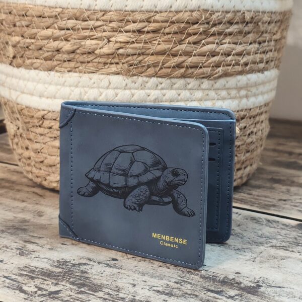 Portefeuille Tortue en cuir PU gravé laser - DECOMOVE