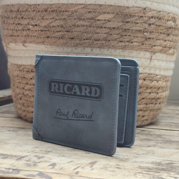 Portefeuille Ricard en cuir PU gravé laser - DECOMOVE