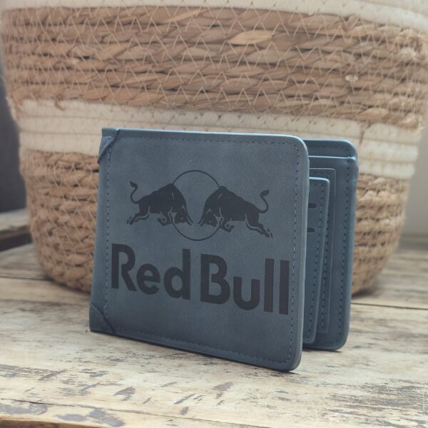 Portefeuille Red Bull en cuir PU gravé laser - DECOMOVE