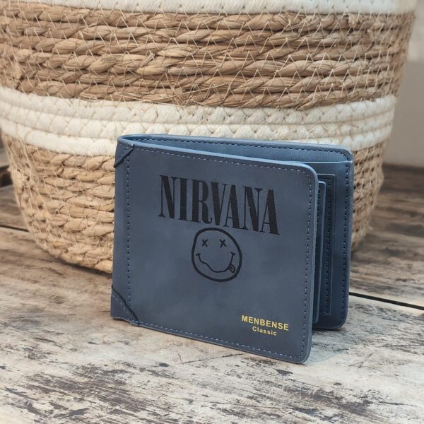 Portefeuille Nirvana en cuir PU gravé laser - DECOMOVE