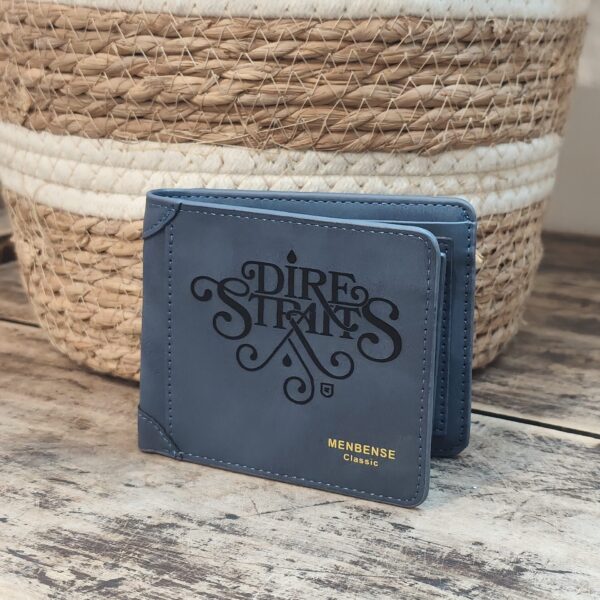 Portefeuille Dire Straits en cuir PU gravé laser - DECOMOVE