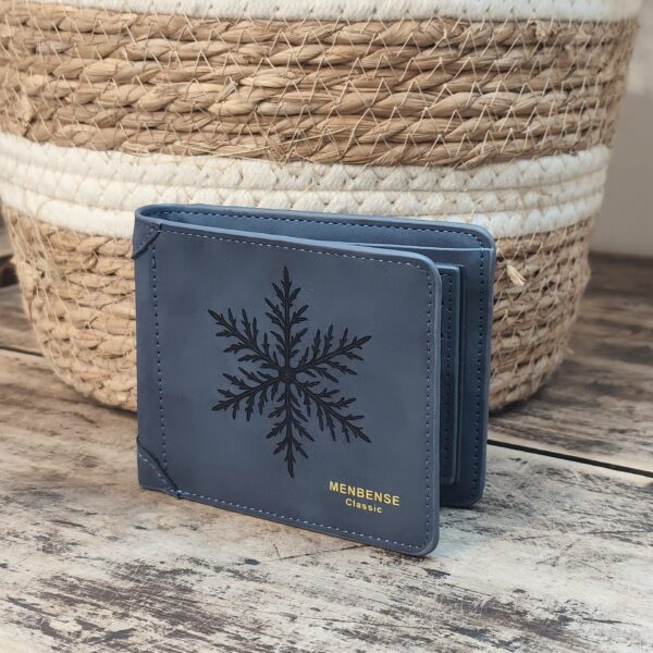 Portefeuille Flocon de Neige en cuir PU gravé laser - DECOMOVE