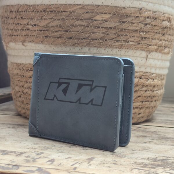 Portefeuille KTM en cuir PU gravé laser - DECOMOVE