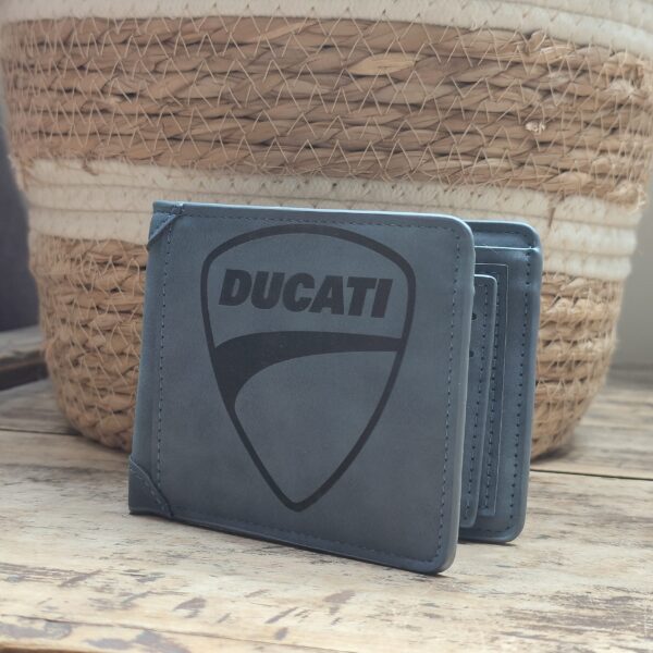 Portefeuille DUCATI en cuir PU gravé laser - DECOMOVE