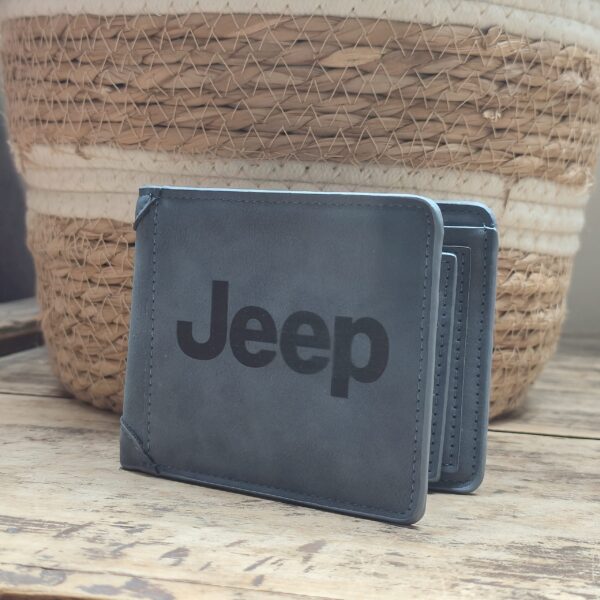 Portefeuille Jeep en cuir PU gravé laser - DECOMOVE