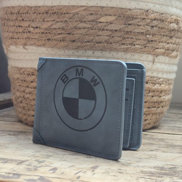 Portefeuille BMW en cuir PU gravé laser - DECOMOVE