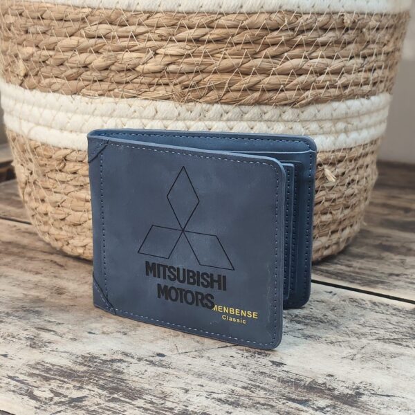 Portefeuille MITSUBISHI en cuir PU gravé laser - DECOMOVE
