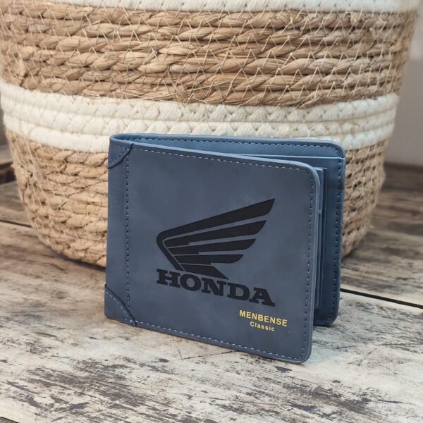 Portefeuille HONDA en cuir PU gravé laser - DECOMOVE