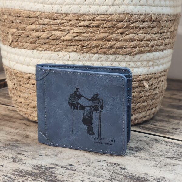 Portefeuille Selle en cuir PU gravé laser - DECOMOVE