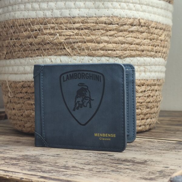 Portefeuille LAMBORGHINI en cuir PU gravé laser - DECOMOVE