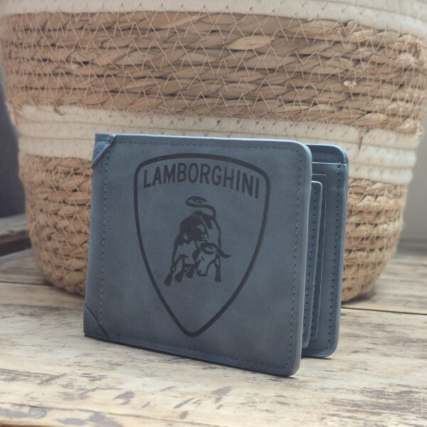 Portefeuille LAMBORGHINI en cuir PU gravé laser - DECOMOVE