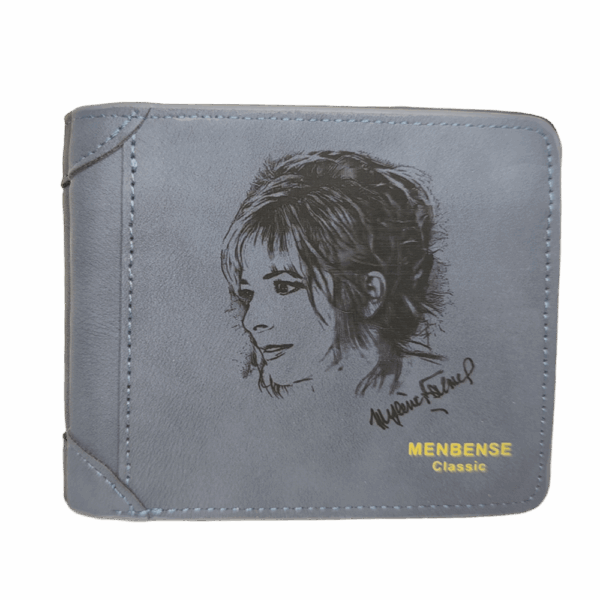 Portefeuille Mylène Farmer en cuir PU gravé laser - DECOMOVE