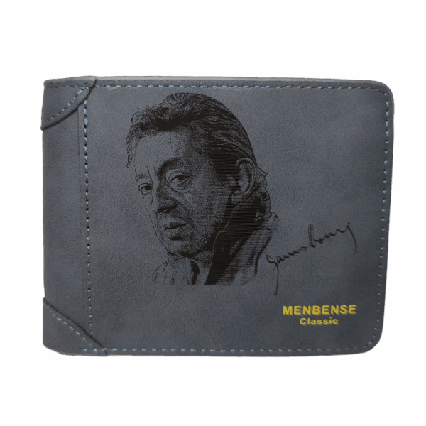 Portefeuille Serge Gainsbourg en cuir PU gravé laser - DECOMOVE